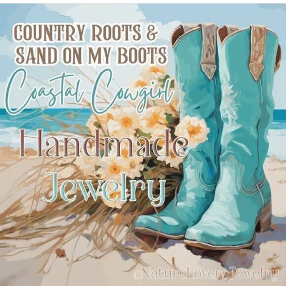 Jewelry Bundle #1: Tan, Copper, Aqua +Turquoise! 2 Slim Bracelets + Earrings - Picture 3 of 13